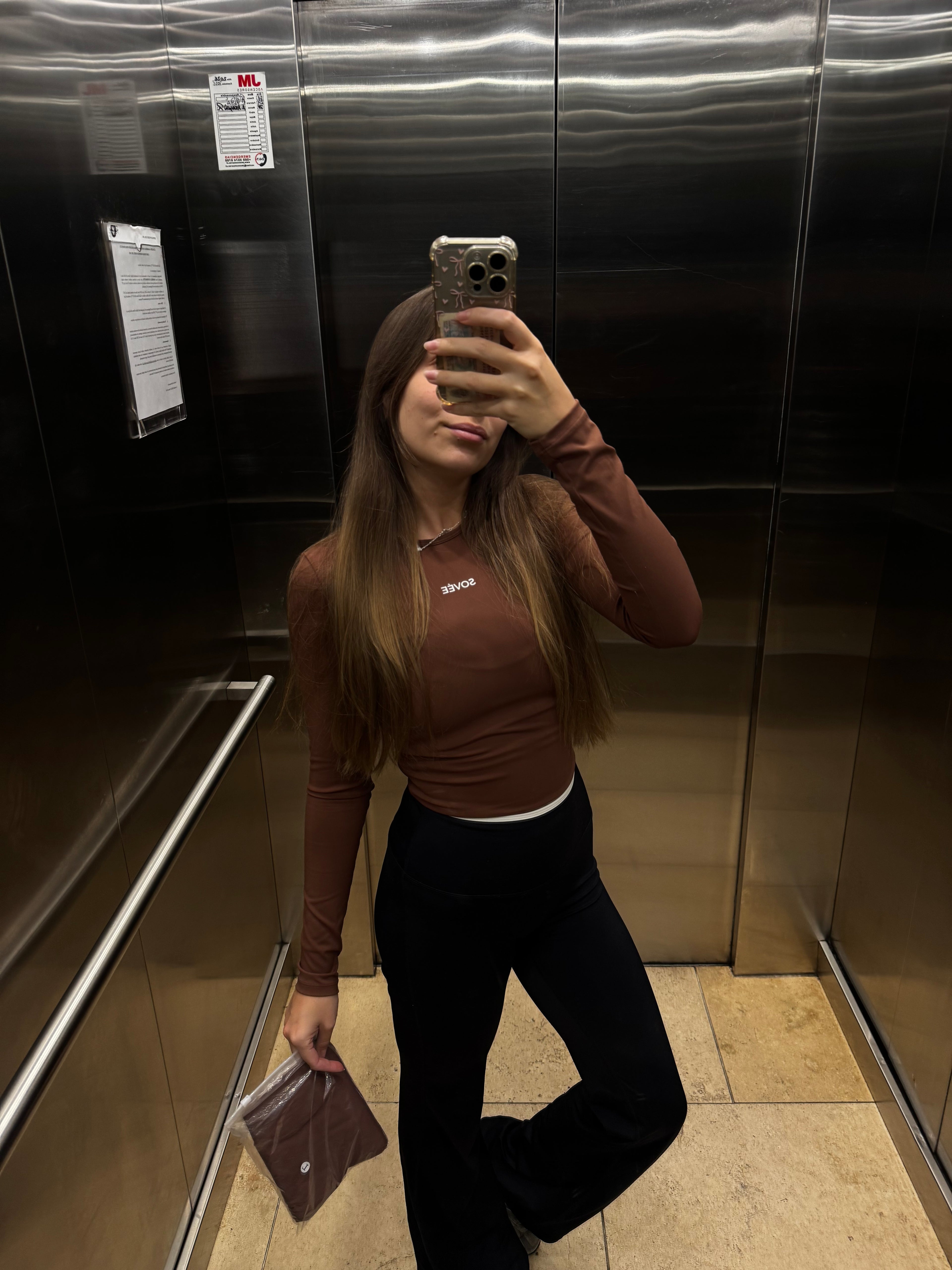 Long Sleeve Fit - Camiseta para Pilates; Barré; Gimnasio; Yoga.