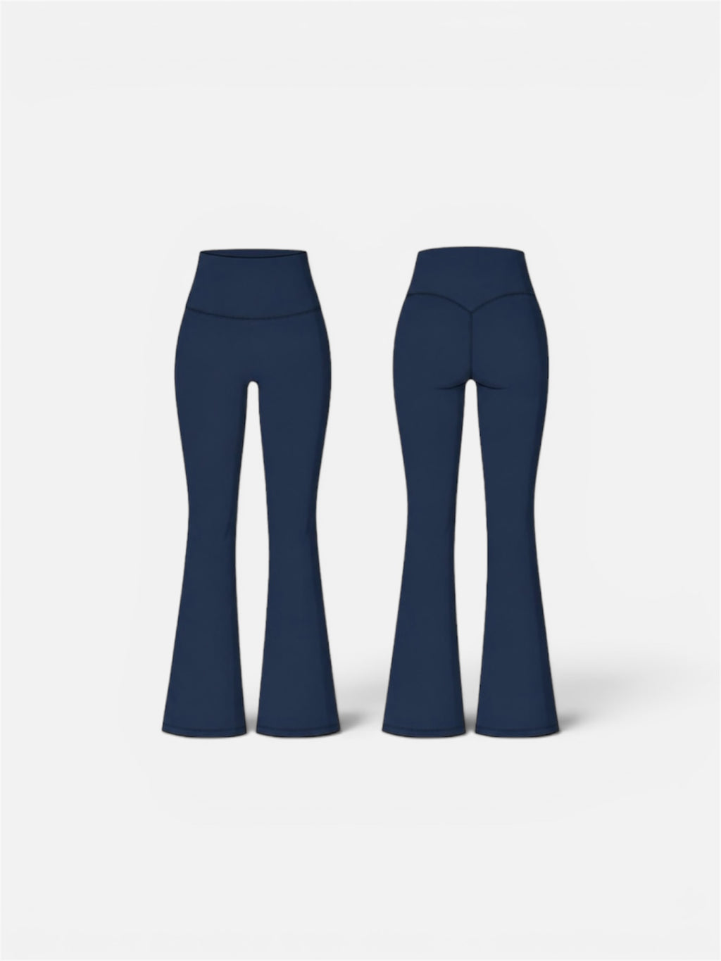 Flare Pants Navy - Calzas pata ancha, para Pilates, Barré, Gym, Yoga.