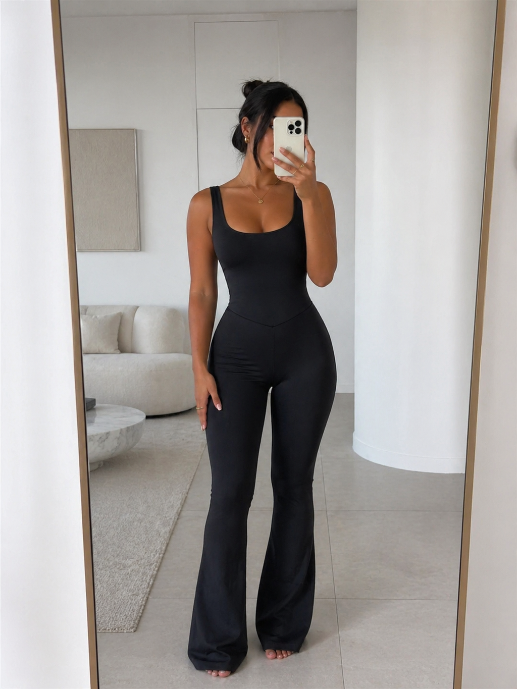 Bodysuit Sculpt - Enterizo una pieza, flare pants, pata ancha